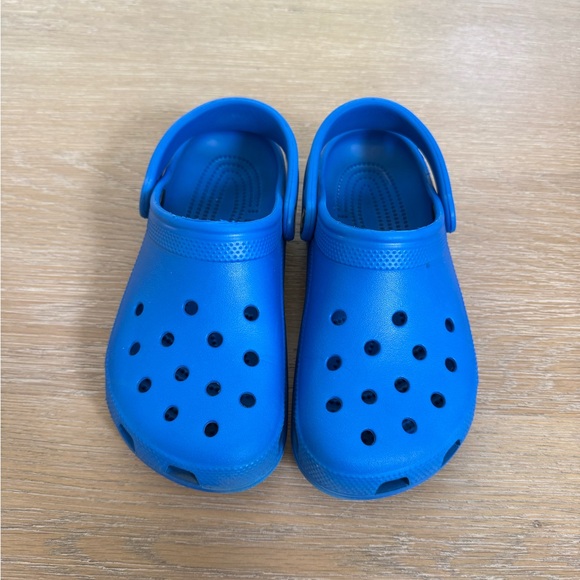 CROCS Other - CROCS royal blue color rubber perforated clogs slides shoes size 4 youth kids